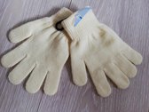 kinder handschoenen - effen creme - one size