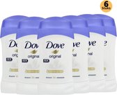 Dove Original Deodorant Stick - Anti Transpirant Deo Stick met 0% Alcohol - 48 Uur Zweetbescherming - Deodorant Vrouw - 6-Pack