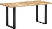 Eettafel massief mangohout 160x80x75 cm