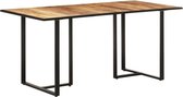 Eettafel ruw mangohout 160x80x76 cm