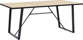 Eettafel eiken 180x90x75 cm MDF