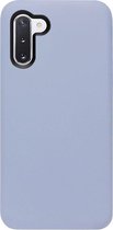 - ADEL Premium Siliconen Back Cover Softcase Hoesje Geschikt voor Samsung Galaxy Note 10 Plus - Lavendel Grijs