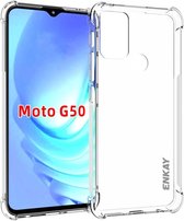 ENKAY Motorola Moto G50 Hoesje Schokbestendig TPU Transparant