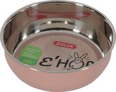 Zolux ehop voerbak inox rvs roze