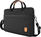 Laptoptas geschikt voor Dell XPS - 13.3 inch Pioneer Waterafstotende laptoptas met schouderband - Zwart