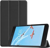 Tablet hoes geschikt voor Lenovo Tab E7 hoes - Tri-Fold Book Case - Zwart