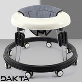 Dakta® Loopstoel Baby | Loopstoeltje Verstelbaar | Loopwagen | Loopstoelen Meisje / Jongen | 6 tot 18 maanden | Grijs