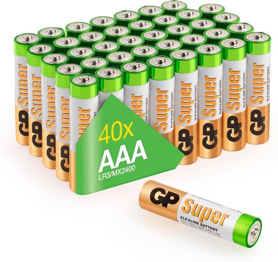 Zeestraat bus Definitief GP Super Alkaline AAA batterijen - 40 stuks | bol.com