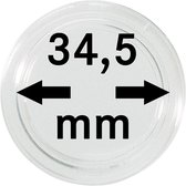 Lindner Hartberger muntcapsules Ø 34,5 mm (10x) voor penningen tokens capsules muntcapsule