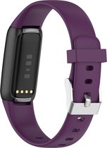 YONO Siliconen Bandje geschikt voor Fitbit Luxe - Paars - Small