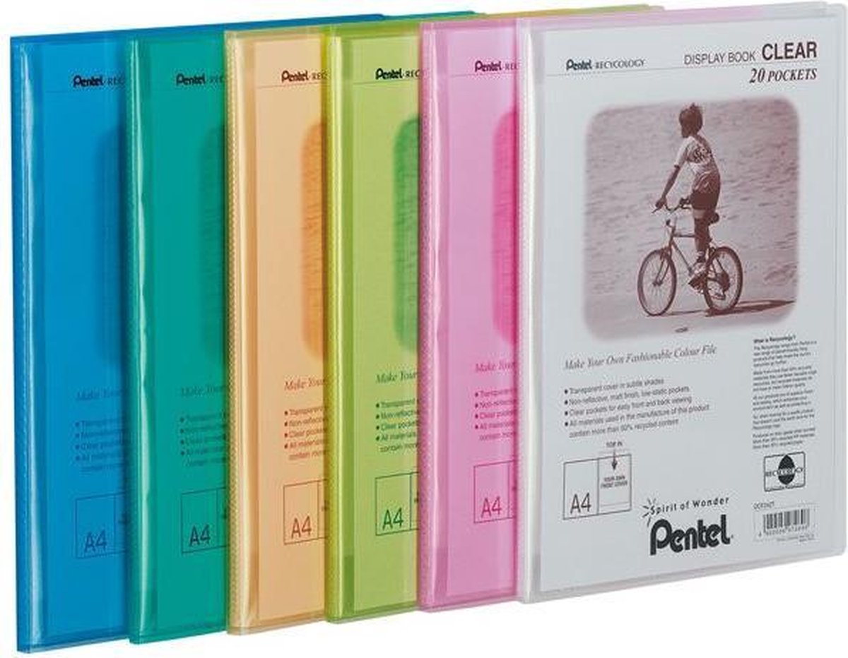 Pentel Displaybook Clear 20 Blue