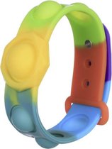 Pop it armband | rainbow | kids | 18 CM