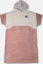 Ponchy - Rosa Velho - Two Tone Bamboe Handdoek Poncho - Groot