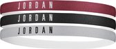 Nike Jordan Headbands - 3 stuks - Rood/Zwart/Grijs