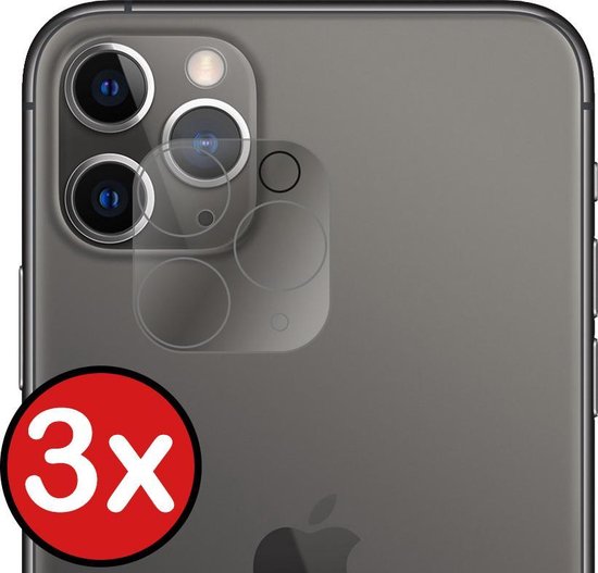 Screenprotector Geschikt voor iPhone 11 Pro Max Camera Lens Screenprotector Glas - Screenprotector Geschikt voor iPhone 11 Pro Max Screenprotector Camera Protector Gehard Glas - 3 PACK