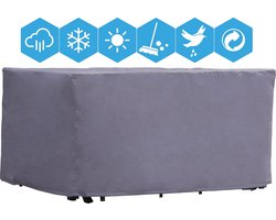 Weersbestendige Beschermhoes Tuinset | 245 x 150 x 95 cm | Premium | Waterproof | TÜV Rheinland Gecertificeerd | Hoes voor Tuin | Waterdicht | Solution Dyed (verkleuring onmogelijk) | Zwart