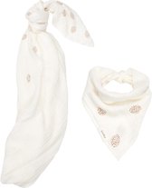 Koeka Hydrofiele doek + spuugdoekje Wonder - warm white