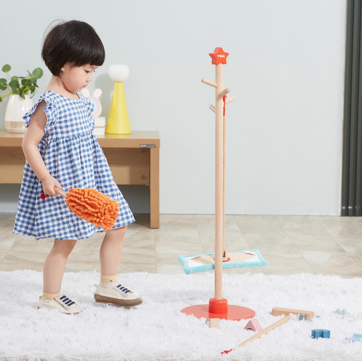 Viga Toys® Houten Speelgoed Schoonmaak Set — afbeelding 6