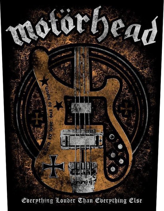 Motorhead Rug Motorhead Rugpatch Lemmy's Bass Multicolours | bol.com