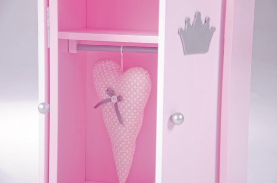 Meubilair poppenhoek: Poppenkledingkast wit | Tangara groothandel