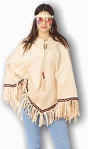 Hippie poncho voor volwassenen - Festival poncho - Indianen poncho