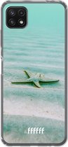 6F hoesje - geschikt voor Samsung Galaxy A22 5G -  Transparant TPU Case - Sea Star #ffffff