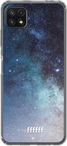 6F hoesje - geschikt voor Samsung Galaxy A22 5G -  Transparant TPU Case - Milky Way #ffffff
