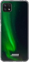 6F hoesje - geschikt voor Samsung Galaxy A22 5G -  Transparant TPU Case - Northern Lights #ffffff