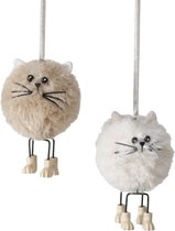 hanger kat set van 4 stuks poes kinderkamer