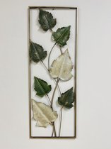 Metalen Multi Color Walldeco Leaves