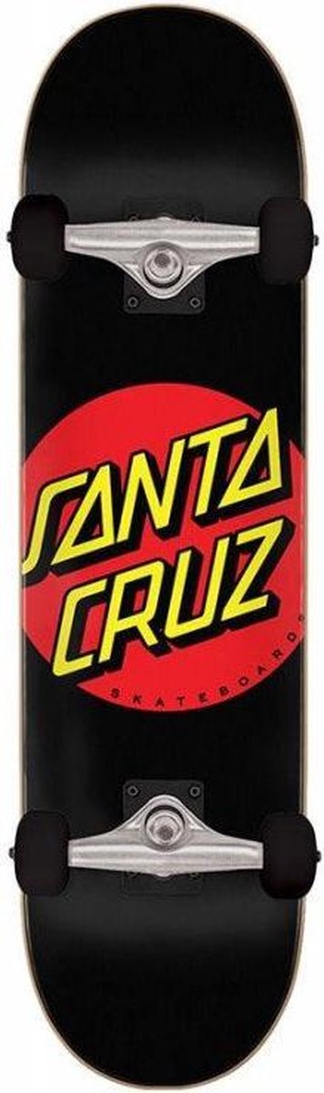 Santa cruz Classic Dot Full skateboard complete zwart