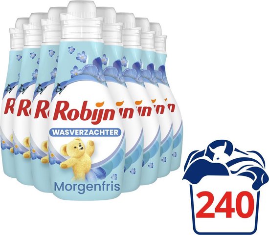 Robijn Morgenfris Wasverzachter - 8 x 30 wasbeurten - Voordeelverpakking - Robijn