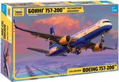 1:144 Zvezda 7032 Civil airliner Boeing 757-200 Plane Plastic kit