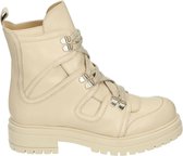 Cashott Vrouwen Leer  Veterboots / Laarzen / Damesschoenen 24200 - Beige - maat 37