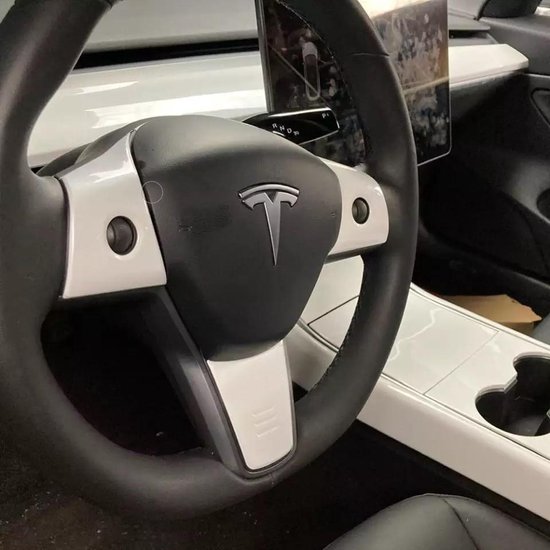 Tesla Model 3 et Y Insertion de volant Couvre-volant Wit Couvre-volant  Accessoires de