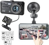 DrPhone DC7 Auto Dashcam Voor en Achter - Video Recorder FHD 1080p- 4 Inch Touchscreen - Loop Opname - G-sensor - 170 ° Groothoek – Nachtzicht (WDR)- Bewegingsdetectie