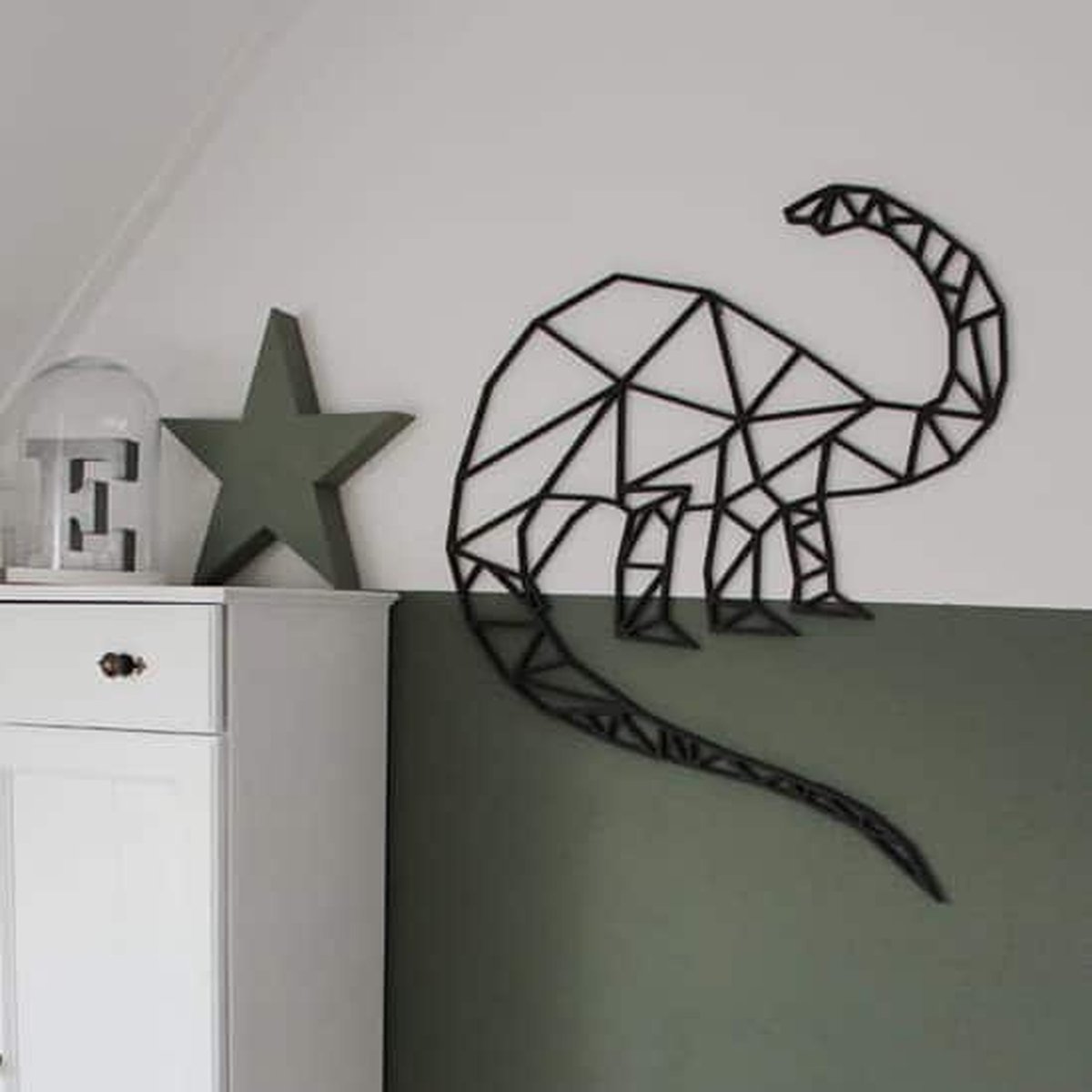FBRK. Geometrische Brontosaurus L - Black