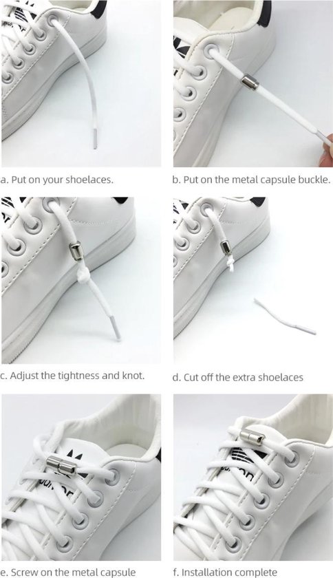 GIVBRO Elastische schoenen veters met schoenslot gesp schoen touwen veters accessoires voor casual wandelschoenen sneakers decoratie lichtblauw - 100cm