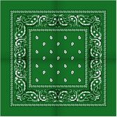 6 Stuks - Paisley Bandana's - Paisley Boeren Zakdoek - Bandana - hoofddoek - groen
