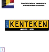 Mercedes AMG kentekenplaathouder/nummerplaathouder - Belgische en Nederlandse kentekens
