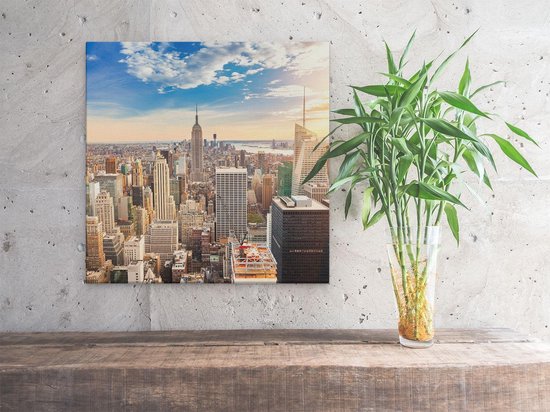 Artaza - Peinture sur toile - New York Manhattan au coucher du soleil - 30x30 - Klein - Photo sur toile - Impression sur toile
