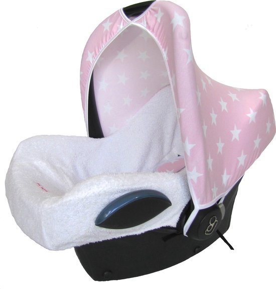 Wallabiezzz Zonnekap Maxi Cosi - Zonnescherm - Universeel - Cabriofix - Autostoel Baby - Roze van Wallabiezzz — afbeelding 3