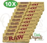 RAW Connoisseur Organic 1 1/4 Size + tips Vloei - Vloeipapier - Rolling paper (Smoking) - Korte Vloei - 11 stuks