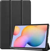 Tablethoes Geschikt voor: Samsung Galaxy Tab S6 Lite - 10.4 inch Ultraslanke Hoesje Tri-Fold Cover Case - Zwart