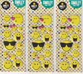 Smiley Emoji 3d Stickers | 3 Stickervellen 22 x 10 cm | 14 stickers