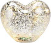 Valentijn - hart - hartje - Glazen hartje met 10 LED-verlichting