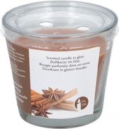 geurkaars in glas kaneel/bruin 8 cm