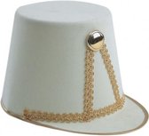 hoed Majorette vilt wit/goud one-size
