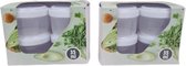 Mini saus cups - Wit / Transparant - Kunststof - 35 ml - 4 stuks - Keuken - Eten - Kruiden - Bakjes - Bakje - Voorraaddoos - Tupperware - Doosjes