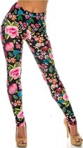 USA-Fashion - Creamy Soft Legging - Floral Oasis - PLUS-SIZE